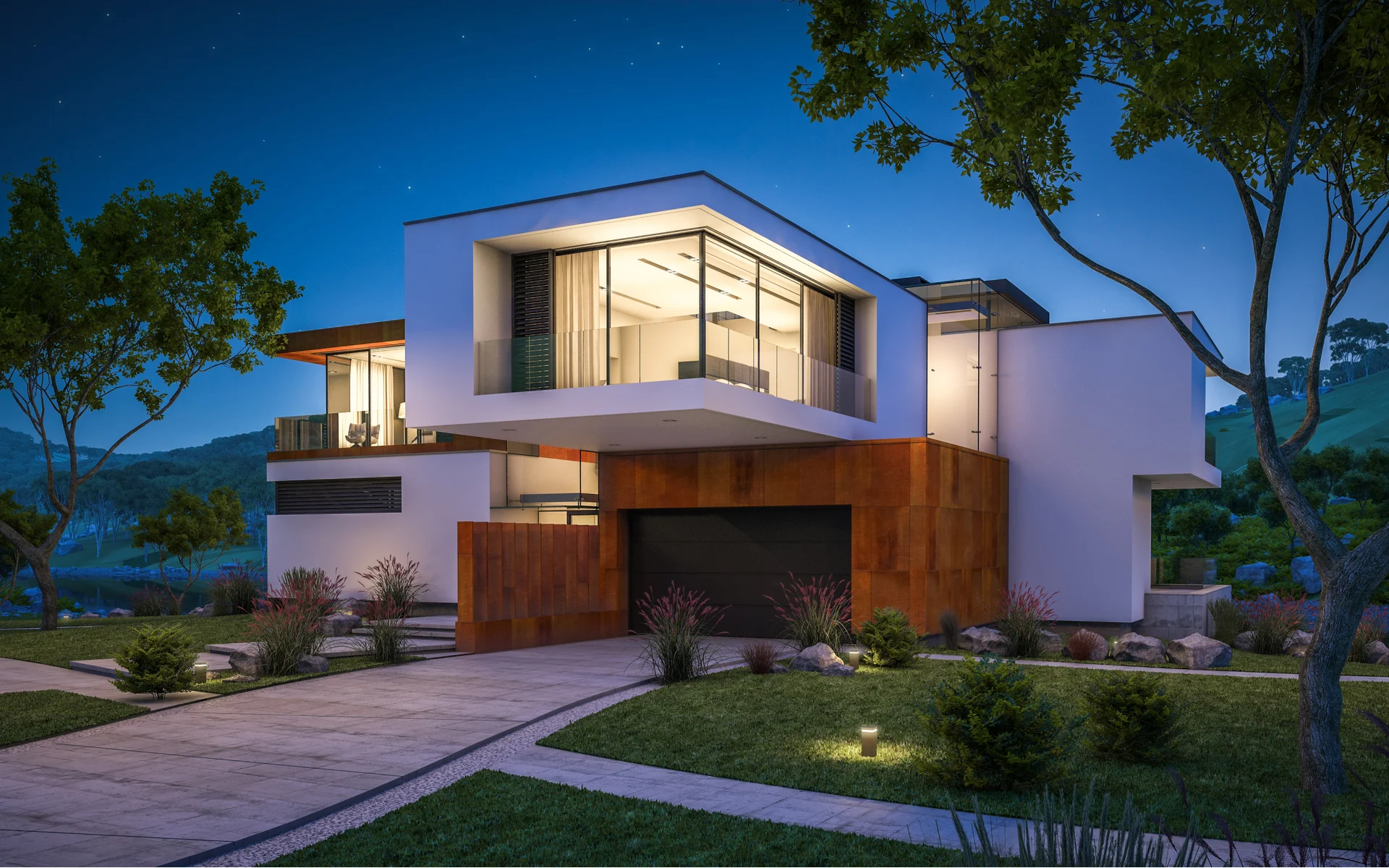 Bespoke custom home with architectural detailing
