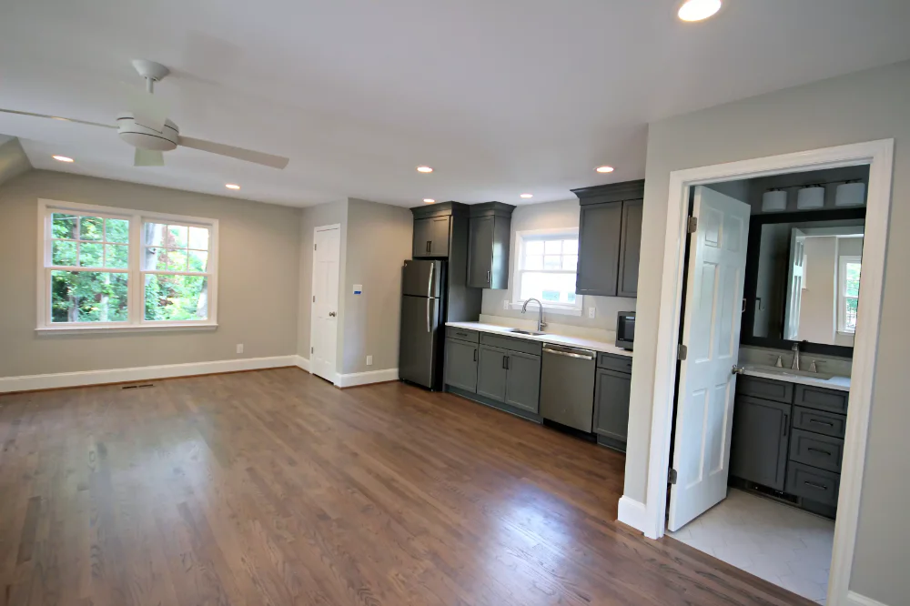 Garage conversion exterior upgrade