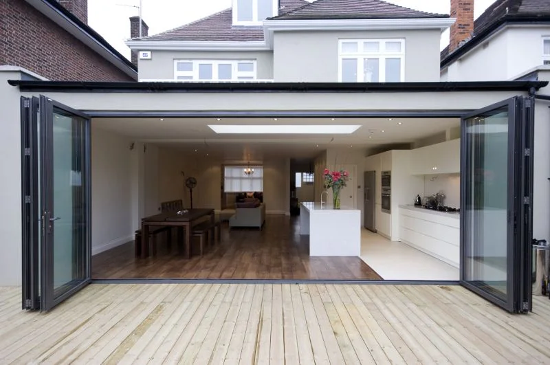 Renovated garage with polished finish