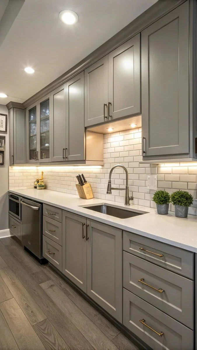 Contemporary kitchen renovation with premium finishes